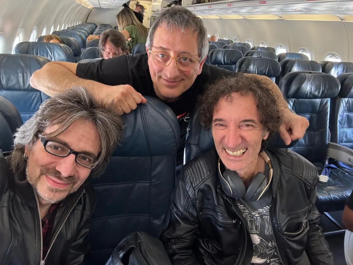Néstor Randazzo with Charlie Giardina and Guillermo Badala